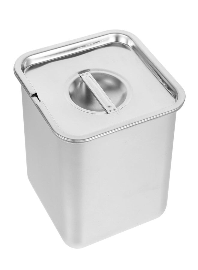 NAMOARLY Stainless Steel Ice Tub Freezer Ice Container Homemade Yogurt Airtight Storage Container Cover - Image 1